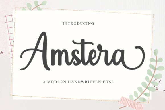 Amstera Script: A Bold Typeface for Handmade Brands