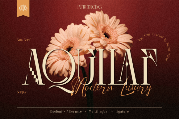 Aquilaf: A Modern Serif-Script Typeface for Web Design