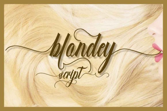 Blondey Script: A Handwritten Typeface for Modern Branding