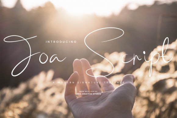 Branding with Joa Script: A Modern Signature Typeface