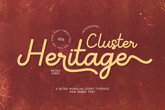 Cluster Heritage: A Fluid Typeface for Handmade Brands
