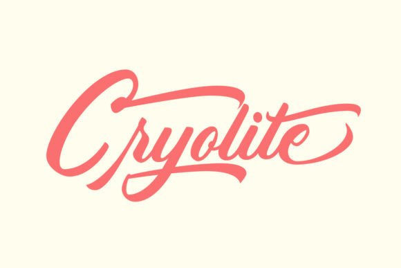 Cryolite Typeface Review: A Bold Brush Script for Branding