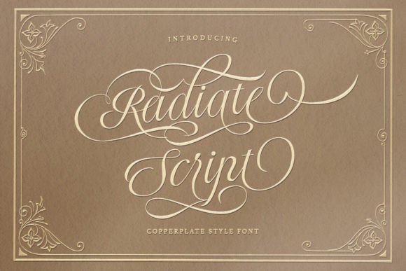 Elevate Web Design with the Radiate Script Typeface
