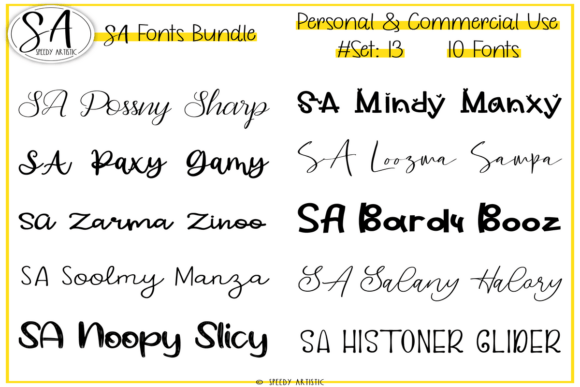 Elevate Your Brand with Script and Handwritten Bundle 13 Fonts