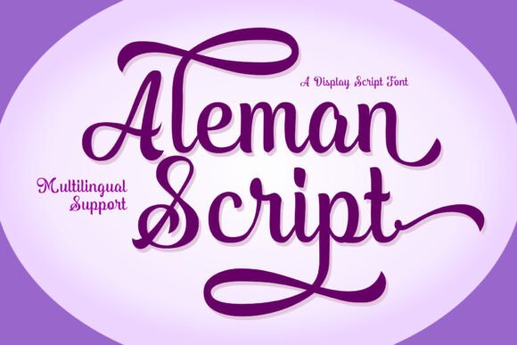 Elevate Your Brand with the Aleman Script Typeface