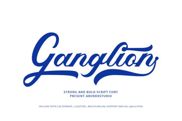 Ganglion Font: A Bold Script for Impactful Branding