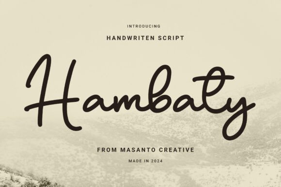 Hambaty Script: The Handwritten Typeface for Scroll-Stopping Marketing