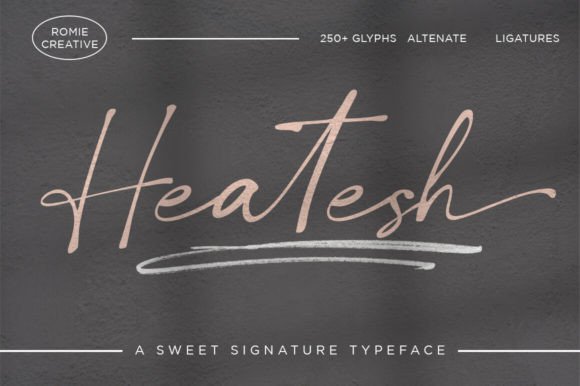 Heatesh Script: A Modern Typeface for Digital Branding