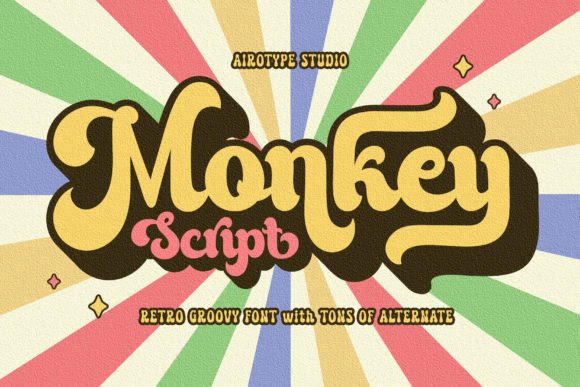 Monkey Script: A Bold Handwritten Font for Web Headers