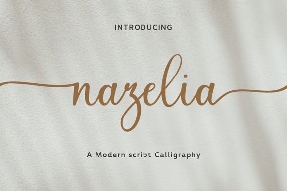 Nazelia Script: A Modern Typeface for Web Design