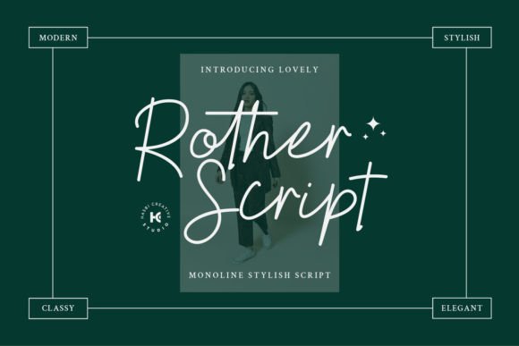 Rother Script: A Refined Monoline Typeface for Editorial Design