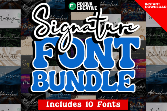 Signature Script Bundle: The Typeface That Elevates Campaigns