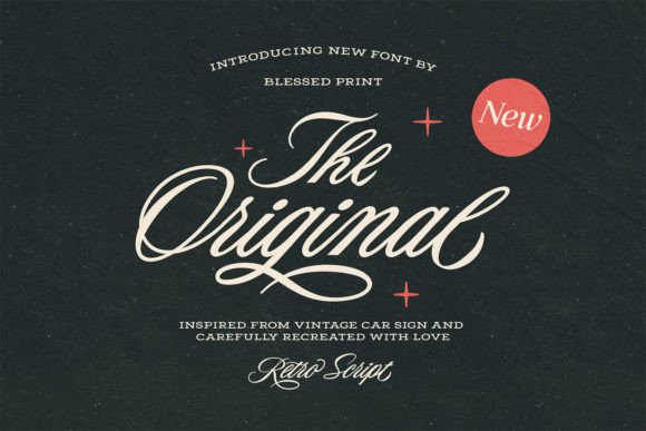 The Original Script: A Vintage Typeface for Timeless Branding